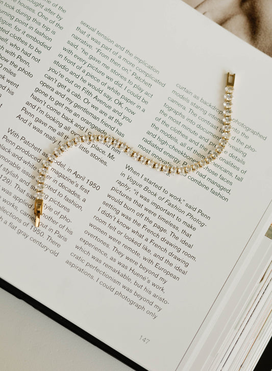 Luxe Tennis Bracelet β White