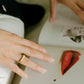 Mother of Pearl Signet Ring