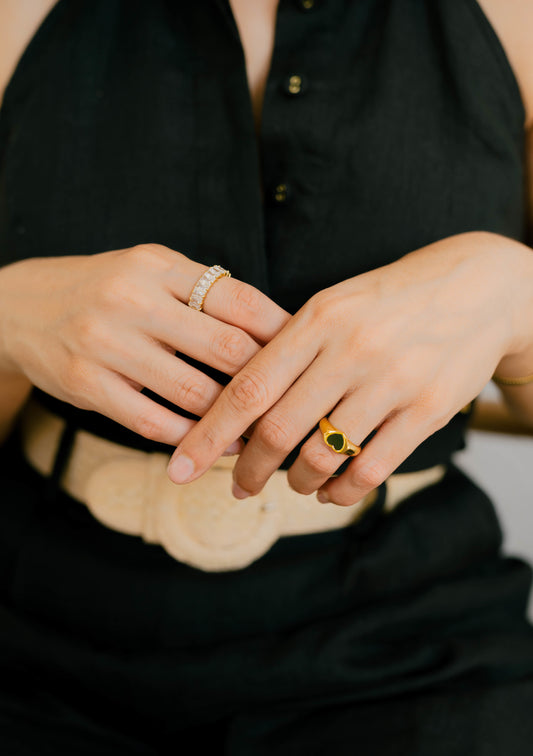 Baguette Eternity CZ Ring