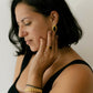 Black Onyx Marquise Stud Earrings